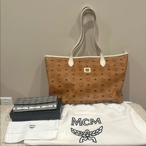 MCM Women's Tan Tote Bag